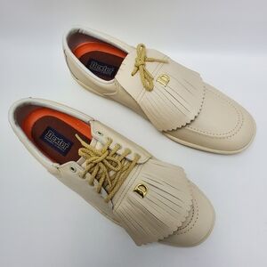 Dexter Shoemakers To America Tassel Loafers Golfer Shoes Sz 9.5 M FS910-6 Beige